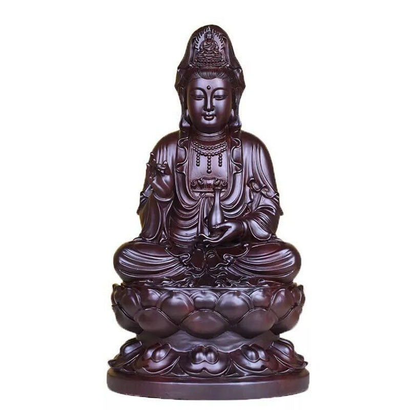 Avalokitesvara Ébano Loto Armonía Bendición Decoración del Hogar