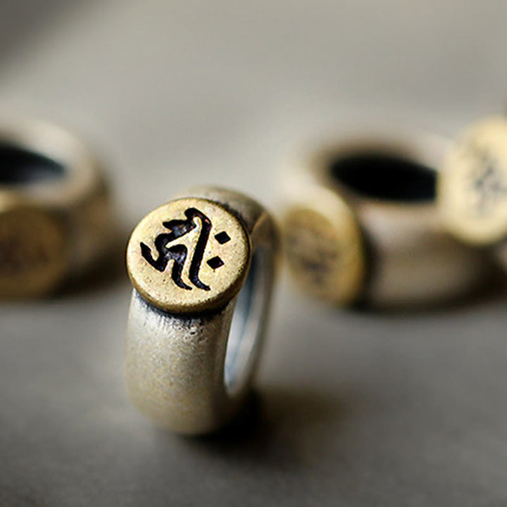 Pulsera de plata de ley 925 con Buddha Stones , zodíaco chino, Buda natal, cristal blanco, meditación, triple envoltura - image 5