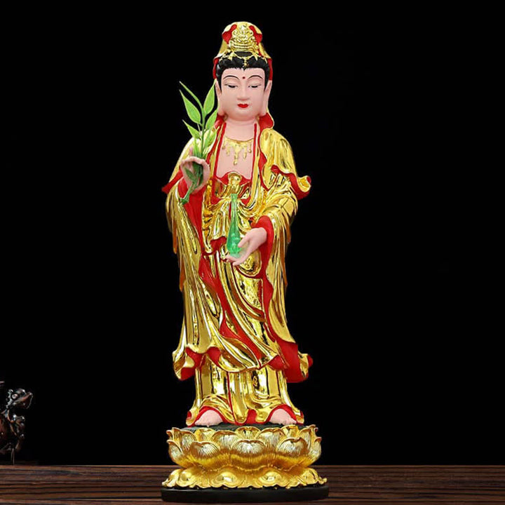 Estatuilla de Chenrezig Bodhisattva Avalokitesvara, estatua de resina de armonía, decoración del hogar