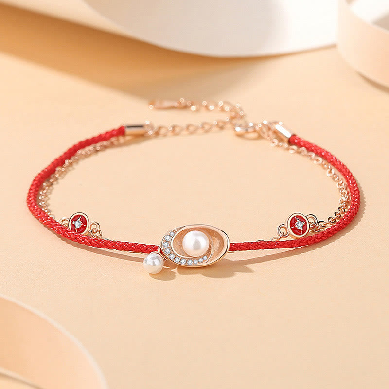 Buddha Stones, lingotes de perlas de Plata de Ley 925, monedas de cobre, collar curativo, colgante, conjunto de pulsera de cuerda roja