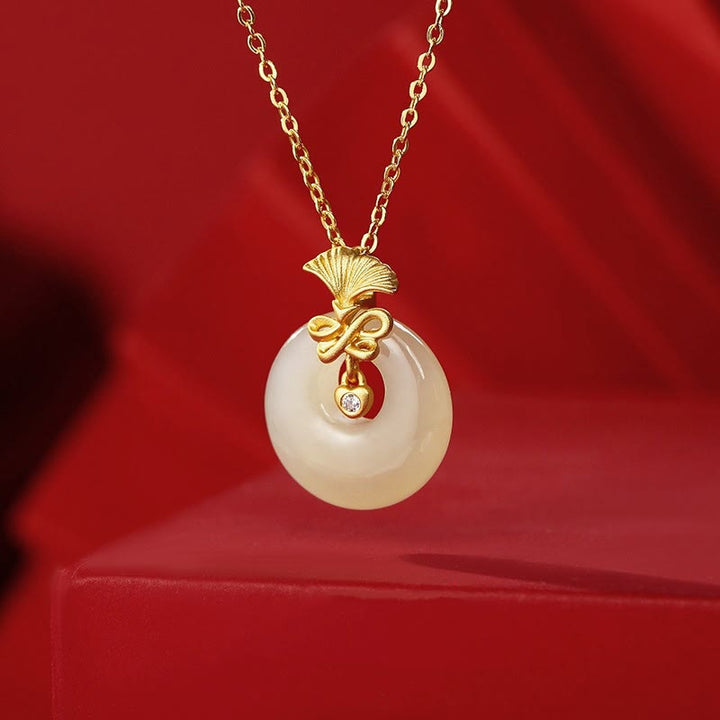 Colgante de plata de ley 925 con Buddha Stones, collar de prosperidad con flor de clavel de Jade Hetiano Natural