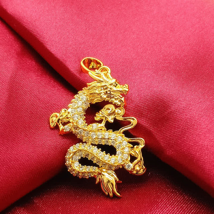Colgante Collar Protección Dragón Dorado Buddha Stones - image 7