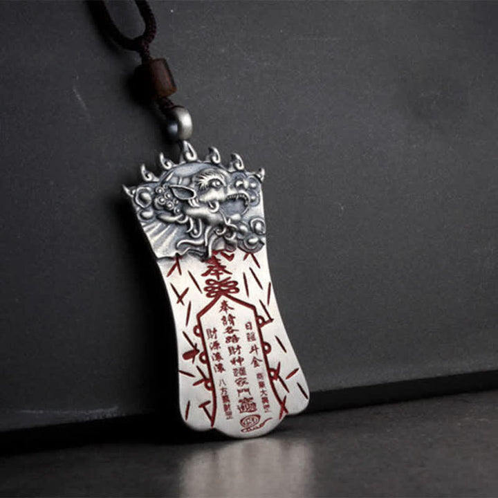Colgante de collar de equilibrio de cinabrio FengShui Bagua PiXiu - image 6