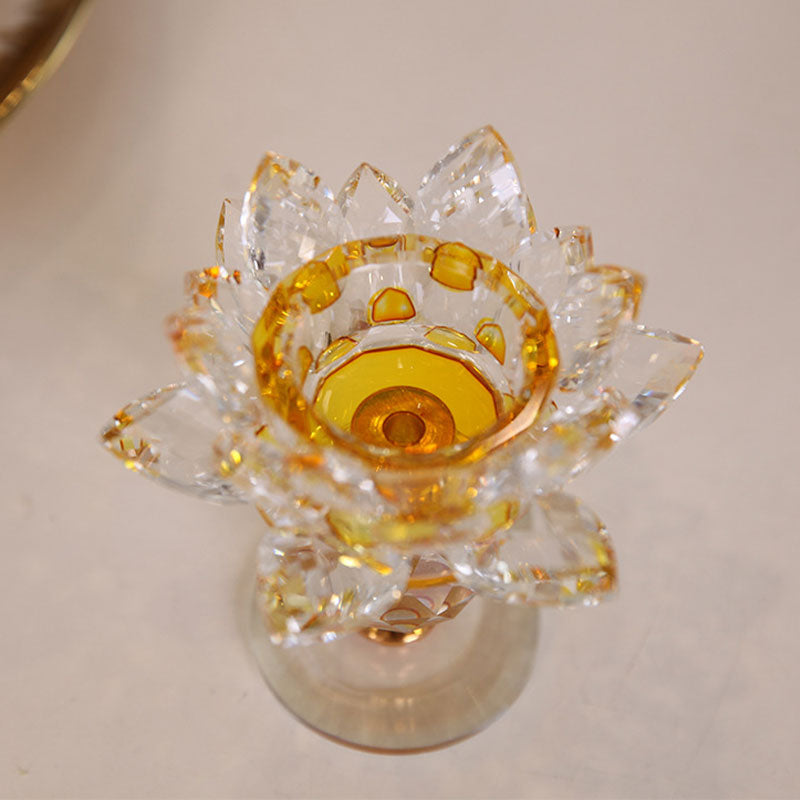 Adorno de candelabro de loto tibetano