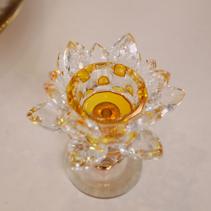 Adorno de candelabro de loto tibetano