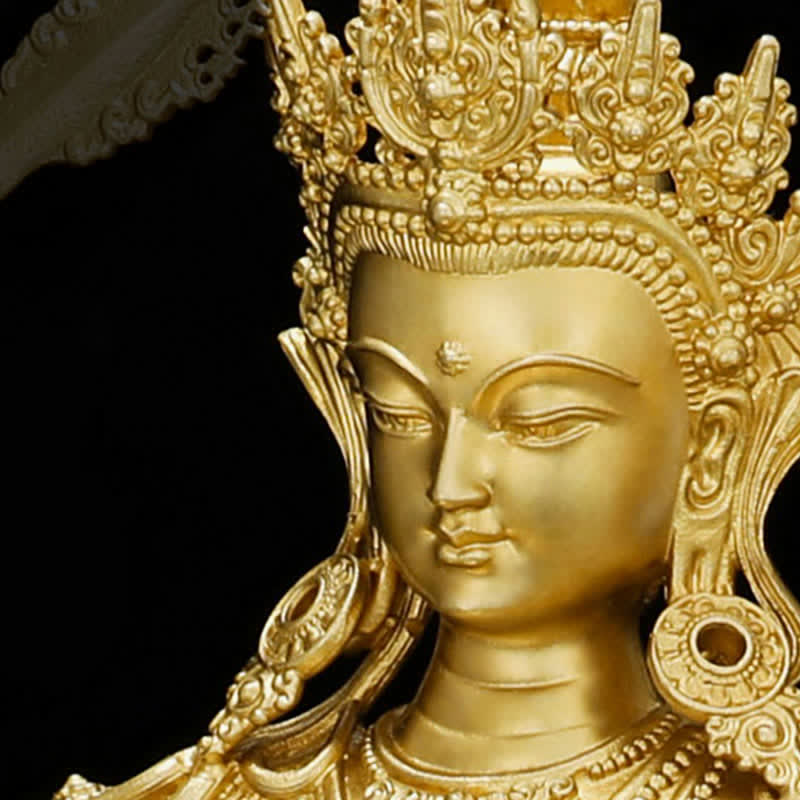 Figura de Buda medicinal Shakyamuni Amitabha, estatua de cobre de serenidad, decoración del hogar