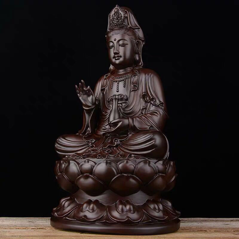 Avalokitesvara Ébano Loto Armonía Bendición Decoración del Hogar