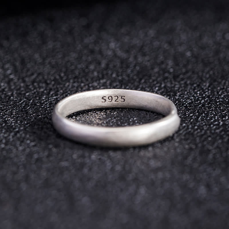 Anillo de iluminación de flor de loto de plata de ley 925