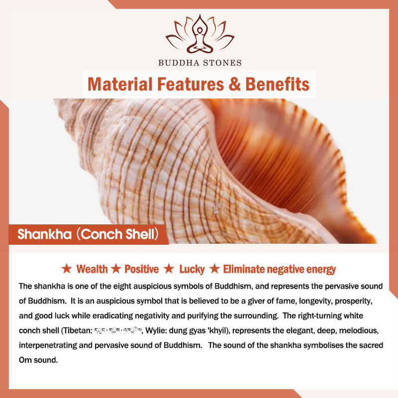 Shankha Natural hecho a mano tibetano grabado ocho símbolos auspiciosos Concha decoración del hogar de la suerte