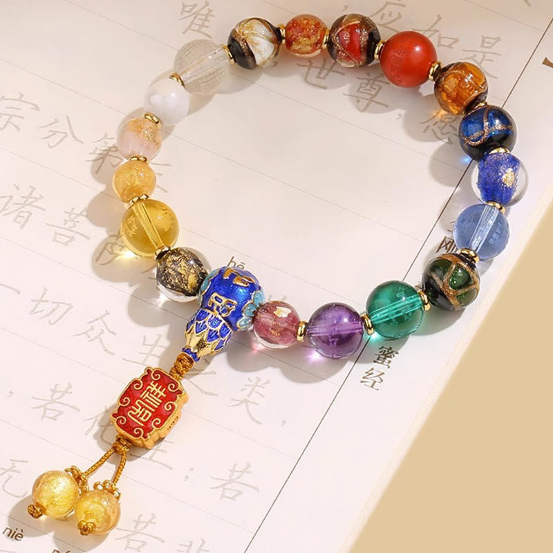 Buddha Stones tibetano colorido incienso ceniza Liuli cuentas de vidrio Om Mani Padme Hum Dorje Vajra 18 cuentas muñeca Mala