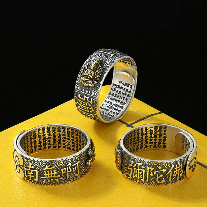 Anillo ajustable de la suerte de la riqueza de Buda Natal del zodiaco chino de Buddha Stones de Buda