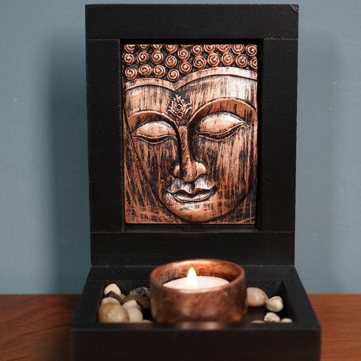 Buddha Stones Buda Compasión Serenidad Hogar Oración Altar Zen Decoración - image 5