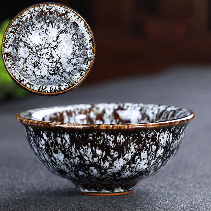 Tazas de té de cerámica coloridas con Buddha Stones para el hogar y la oficina