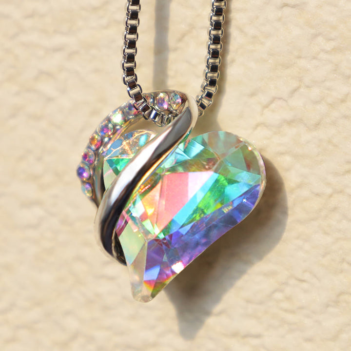 Colgante de collar de energía curativa con piedra natal de corazón de amor de Buddha Stones