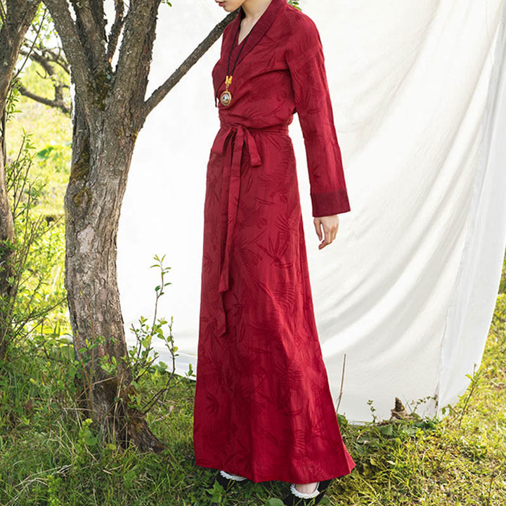 Vestido tibetano con Buddha Stones, vestido largo de Lhasa, vestido largo, ropa de mujer