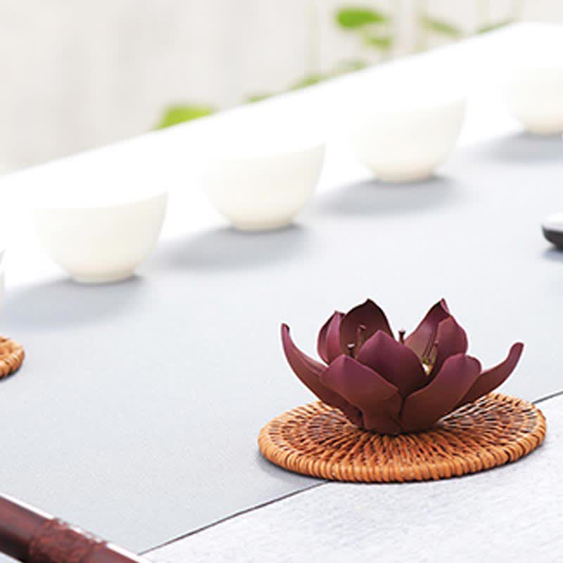 Quemador de incienso de paz positiva de loto tibetano, decoración