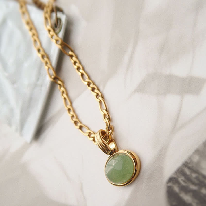 Colgante de collar de acero de titanio de fuerza turquesa ovalada