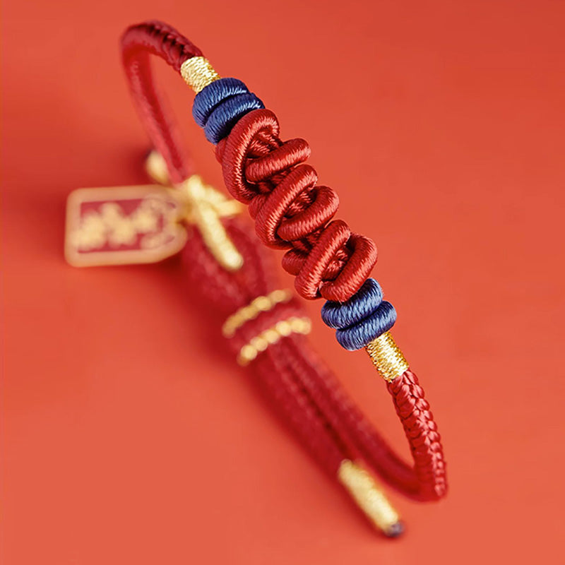 Pulsera trenzada con dije de pez Koi de plata de ley 925 con Buddha Stones