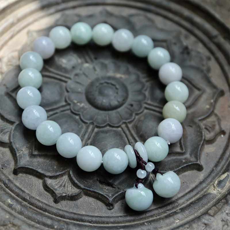 Pulsera de éxito de manzana con Buddha Stones Pi Xiu de jade natural con piedras de Buda