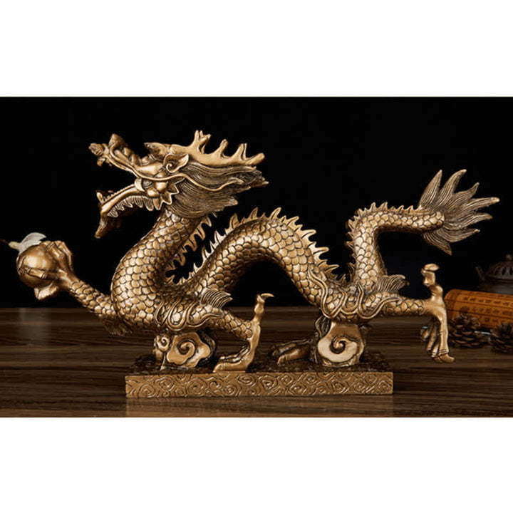 ❗❗❗Una venta flash: Buddha Stones Feng Shui Dragón Auspicioso Nube Riqueza Suerte Decoración