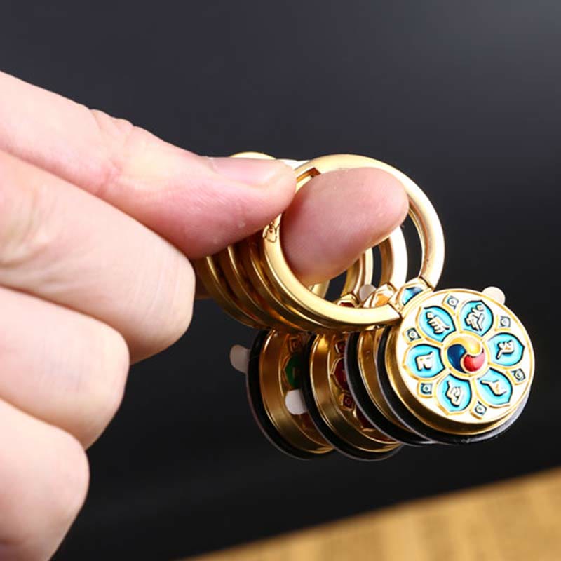 Soporte de anillo para teléfono tibetano Om Mani Padme Hum Peace, decoraciones universales para teléfono