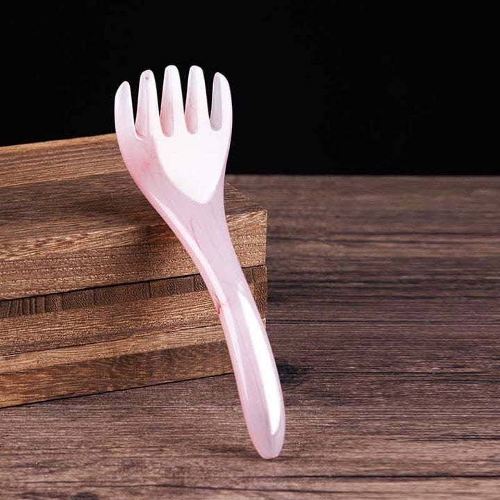 Juego de herramientas de peine de masaje Gua Sha de resina