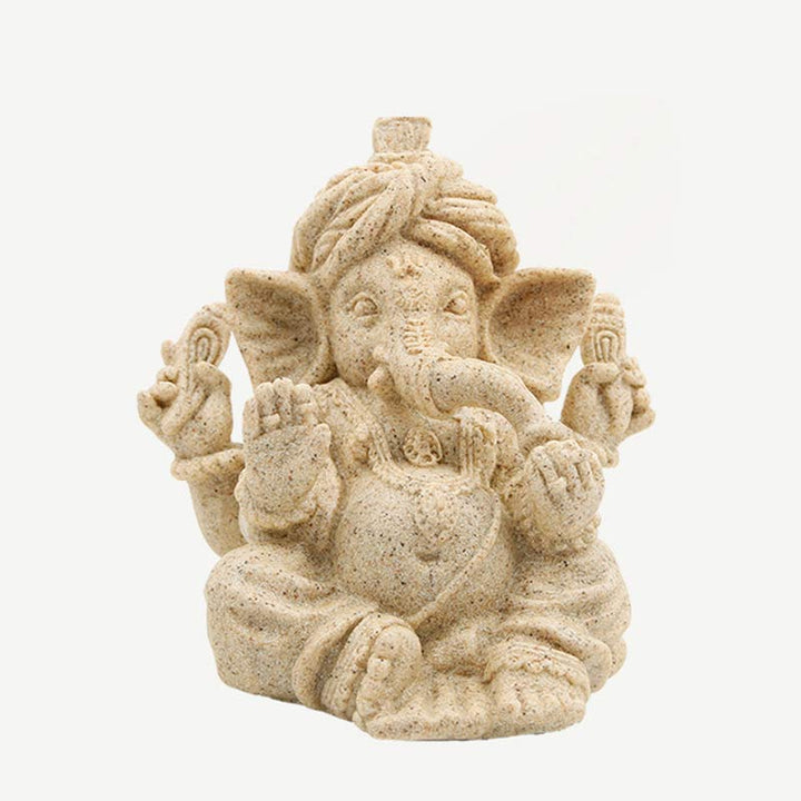 Estatua de elefante Ganesh Ganpati, protección de bendición, decoración del hogar