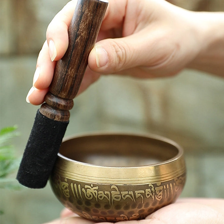 Juego de cuencos tibetanos artesanales para yoga y meditación. - image 4