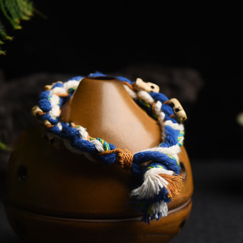 Pulsera de la suerte hecha a mano con cuentas de la diosa de la riqueza Zakiram tibetana con Buddha Stones
