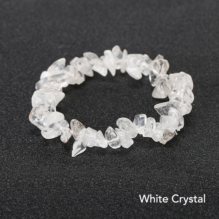 Pulsera calmante de calidez de piedra de cristal de forma irregular natural - Cristal blanco (circunferencia de la muñeca: 15-16 cm) - image 5