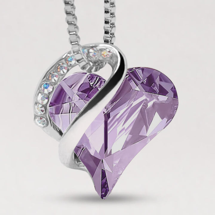 Colgante de collar de energía curativa con piedra natal de corazón de amor de Buddha Stones