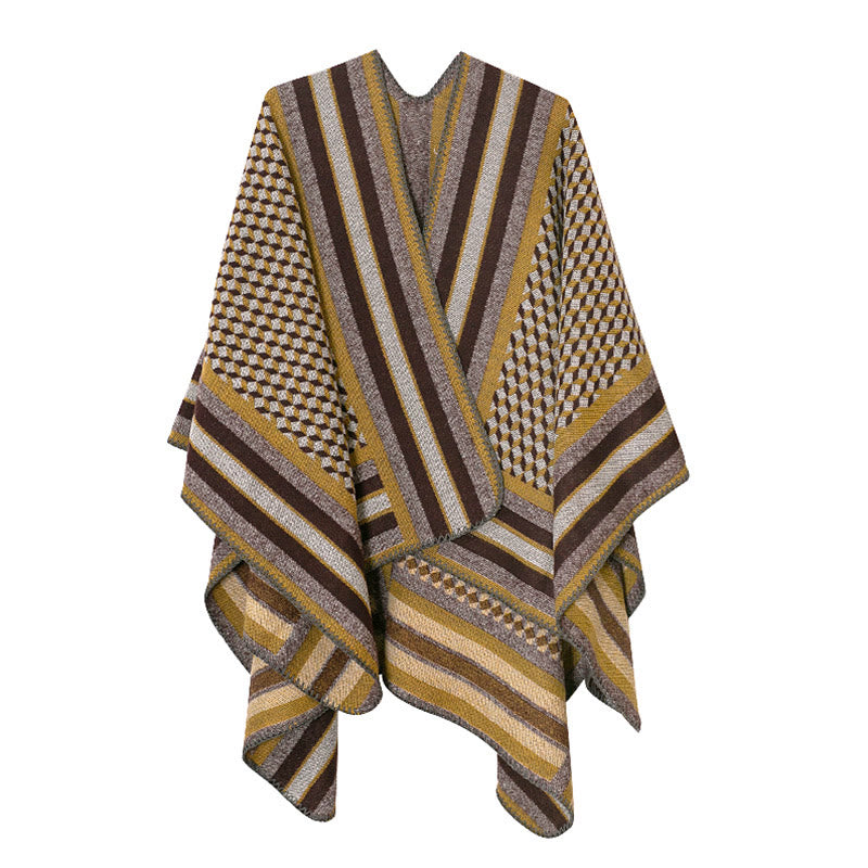 Mantón tibetano de Buddha Stones , patrón clásico, bufanda de viaje cálida y acogedora para invierno - image 21