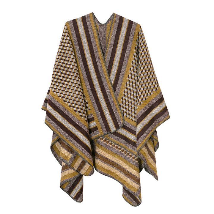 Mantón tibetano de Buddha Stones , patrón clásico, bufanda de viaje cálida y acogedora para invierno - image 21