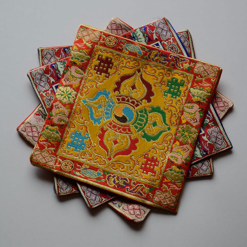 Buddha Stones Oración Alfombra De Altar Meditación Curativa Símbolos Propicios Vajra