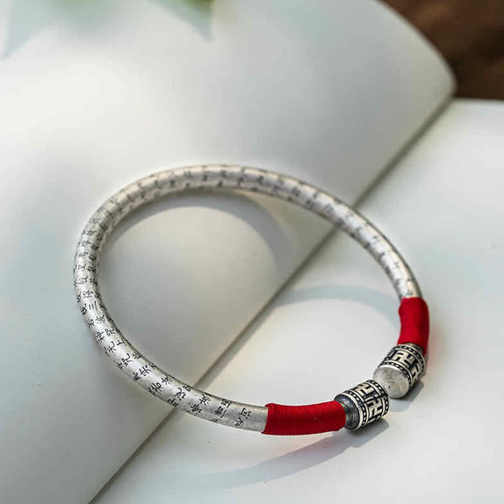 Buddha Stones Tíbet Om Mani Padme Hum Suerte Pulsera de Hilo Rojo Brazalete