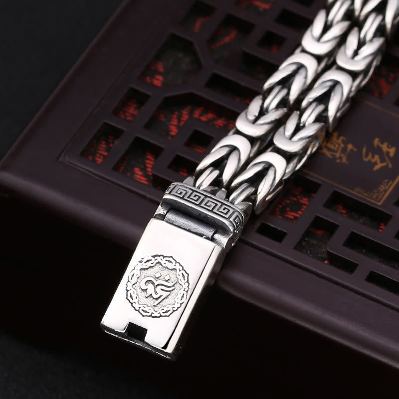 Pulsera de pureza de paz grabada con Buddha Stones Om Mani Padme Hum