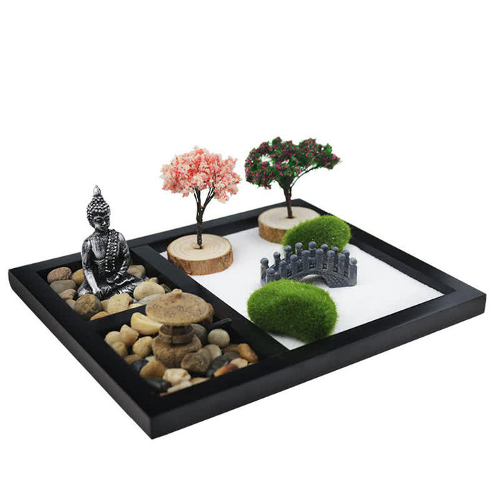 Buddha Stones Símbolo De Buda Árbol Paisaje Meditación Calma Decoración De Jardín Zen
