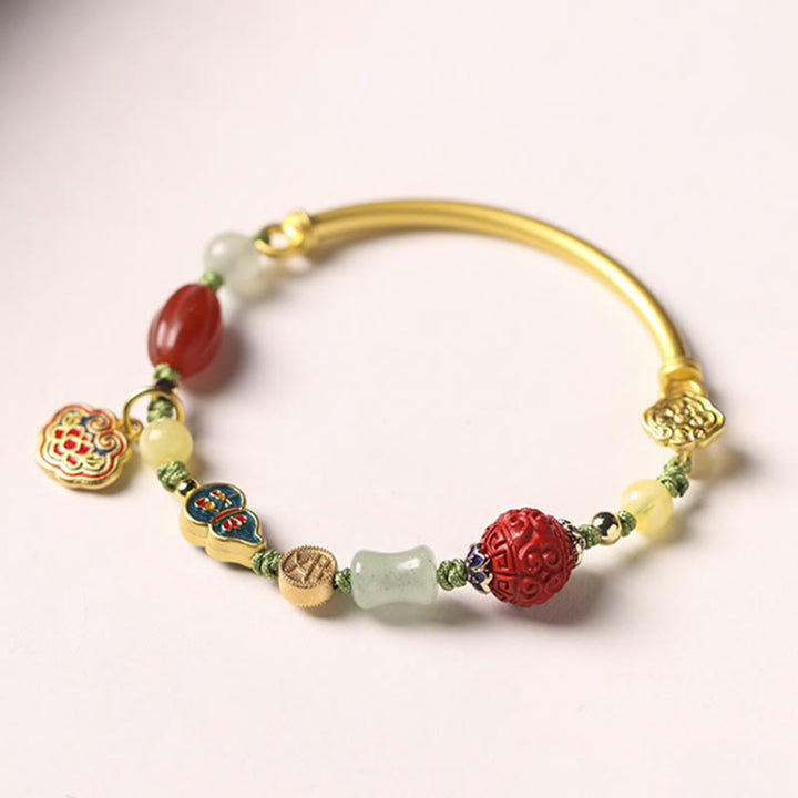 Pulsera tibetana de la suerte de la felicidad de la fortuna de las nubes auspiciosas