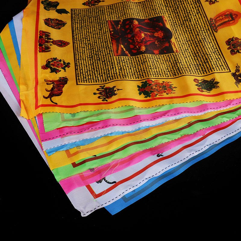 Bandera de oración para exteriores con bendición tibetana (10 unidades) - image 1