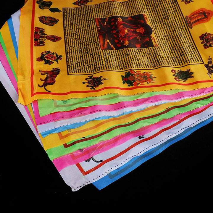 Bandera de oración para exteriores con bendición tibetana (10 unidades) - image 1