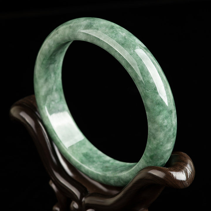 Pulsera de jade natural con Buddha Stones para la suerte y la riqueza