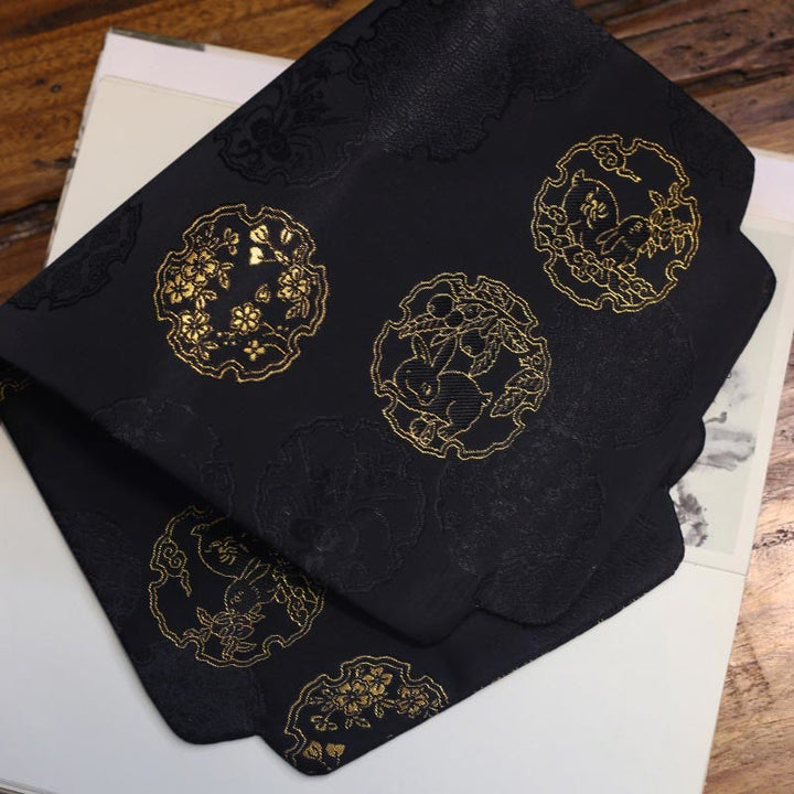 Posavasos para taza de té con diseño de brocado floral elegante