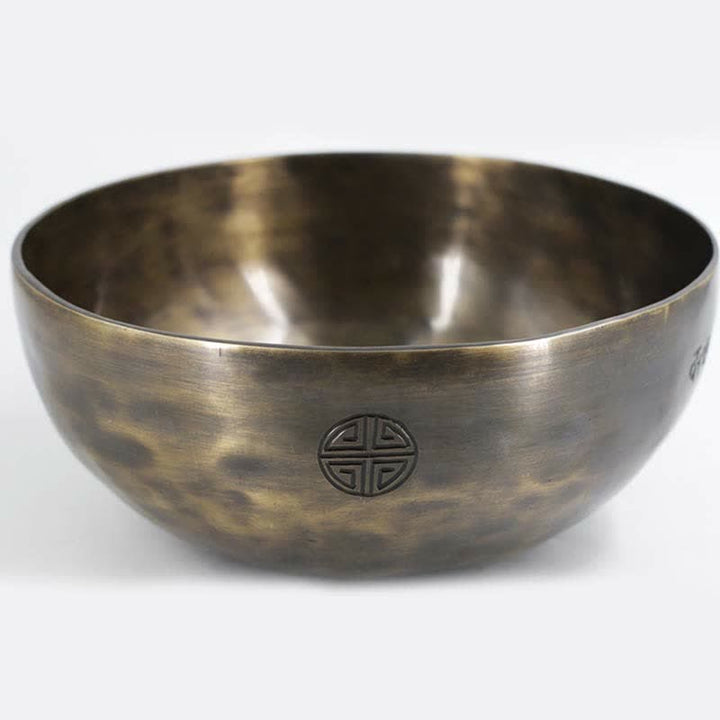 Cuenco tibetano de luna llena con arcoíris lunar, hecho a mano para sanación y meditación. Juego de cuencos de sonido de energía positiva. - image 6