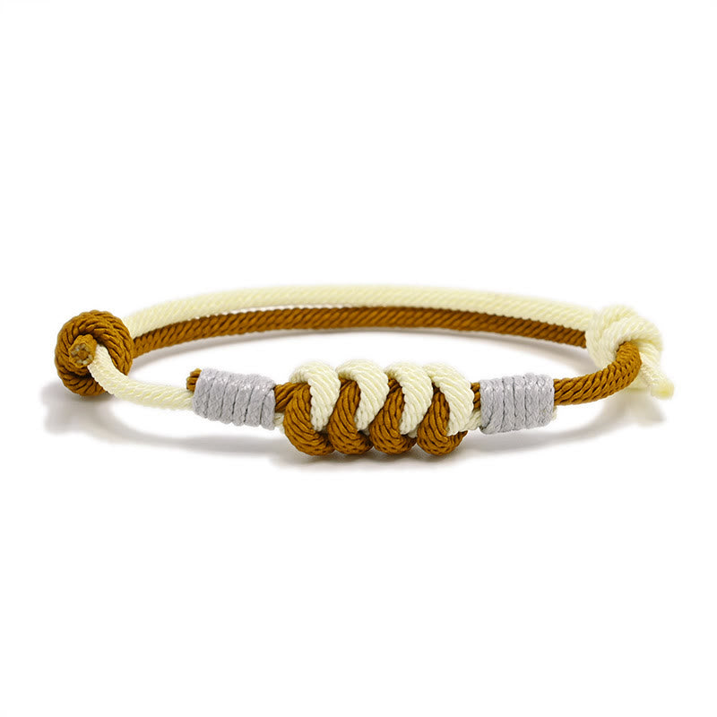Pulsera de hilo trenzado con fuerza de nudo King Kong de diseño simple con Buddha Stones