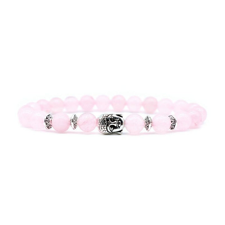 Pulsera curativa de amor con amatista y Buddha Stones