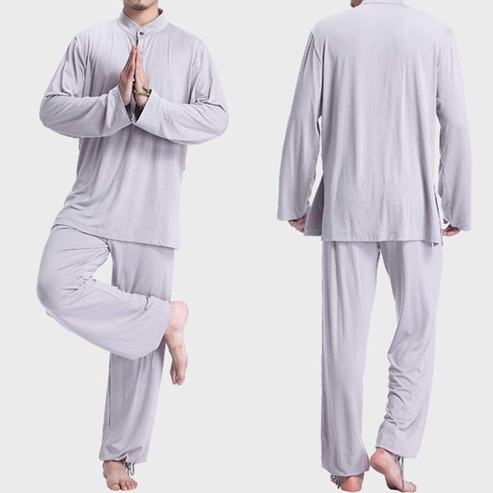Conjunto de ropa para hombre para práctica de yoga, meditación, oración, tai chi, zen y espiritualidad con Buddha Stones - image 2
