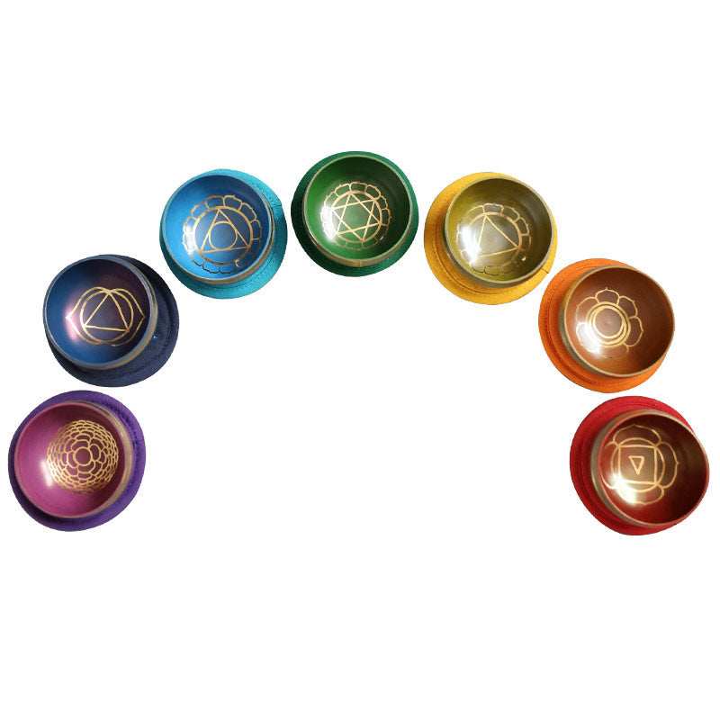 Cuenco tibetano de sonido con Buddha Stones , hecho a mano para la curación de chakras y la meditación de atención plena.