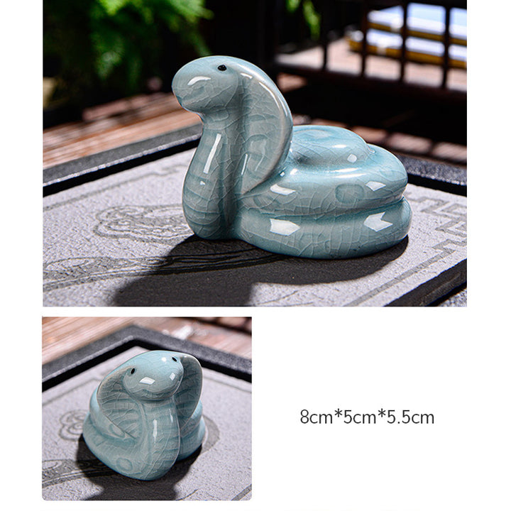 Buddha Stones zodiaco chino riqueza cerámica té mascota hogar estatuilla decoración