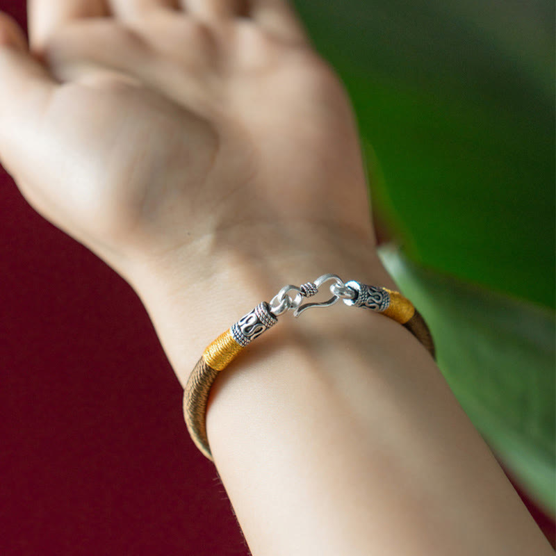 Pulsera trenzada de protección de la suerte con nudo King Kong, amuleto tibetano hecho a mano con Buddha Stones