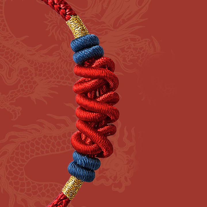 Pulsera trenzada con dije de pez Koi de plata de ley 925 con Buddha Stones